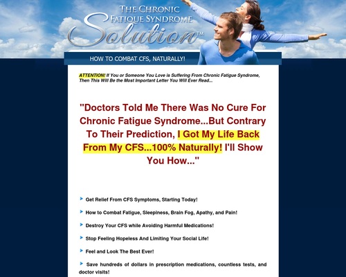 Chronic Fatigue Syndrome Solution & FREE 3 Months Coaching