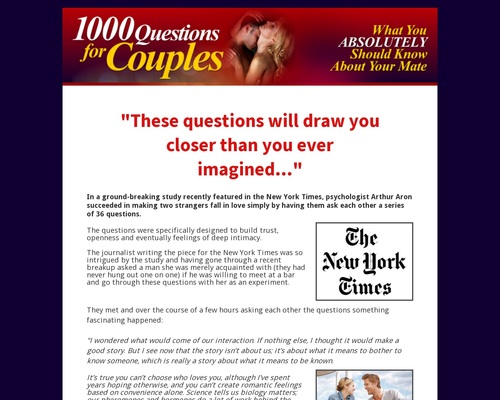 1000 Questions For Couples by Michael Webb relationship expert