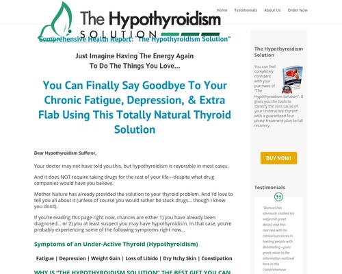 The Hypothyroidism Solution