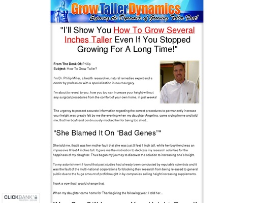 Grow Taller Dynamics – Hot Niche with Amazing Conversion