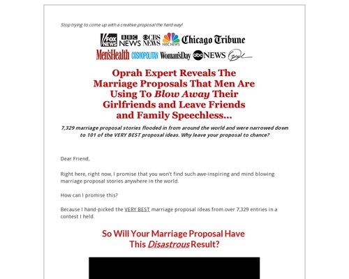 Popping The Question – 101 Award-Winning Marriage Proposal Ideas