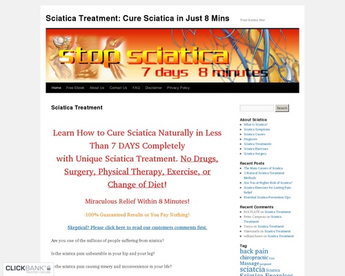 Relief Sciatica Naturally – Top Converting Sciatica Offer On Cb!